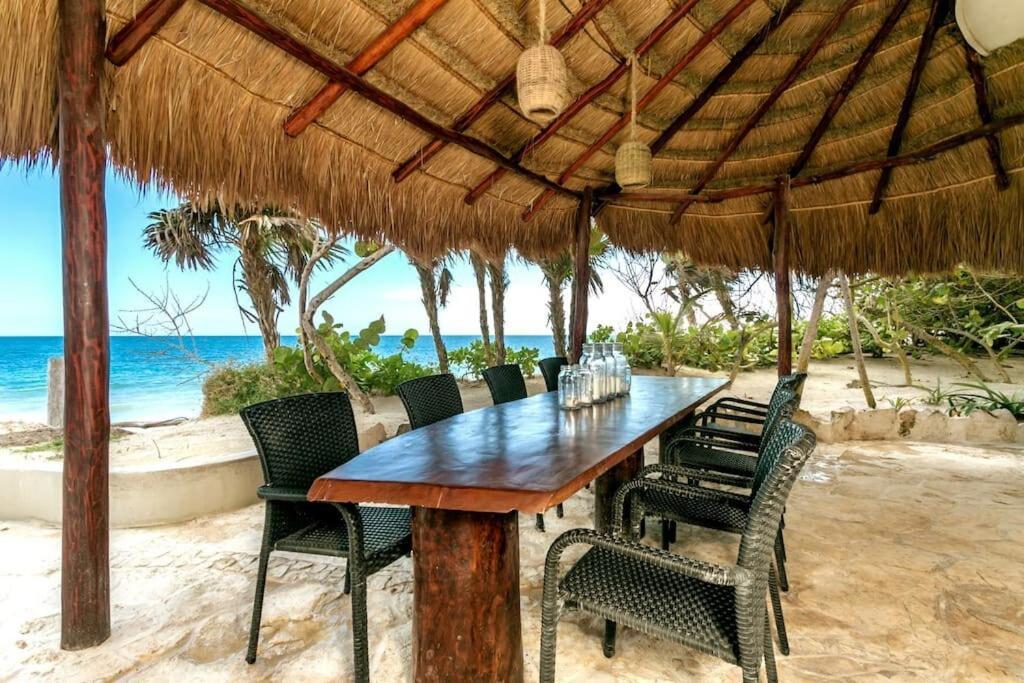 Luxury 5-Br Beachfront Home In Tulum Casa Sofia Gato 外观 照片