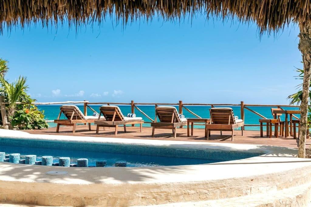 Luxury 5-Br Beachfront Home In Tulum Casa Sofia Gato 外观 照片