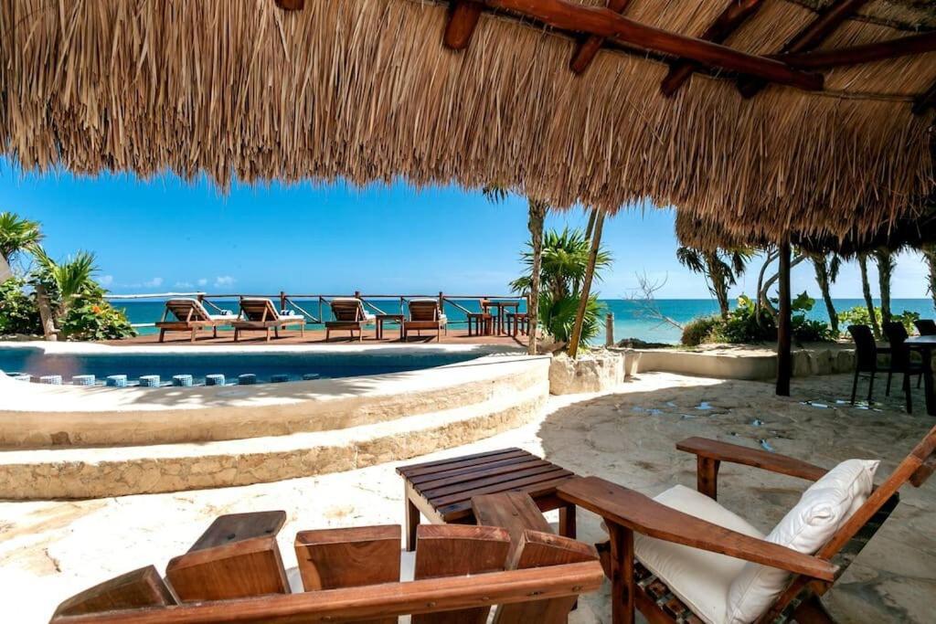 Luxury 5-Br Beachfront Home In Tulum Casa Sofia Gato 外观 照片