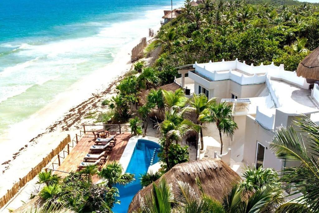 Luxury 5-Br Beachfront Home In Tulum Casa Sofia Gato 外观 照片