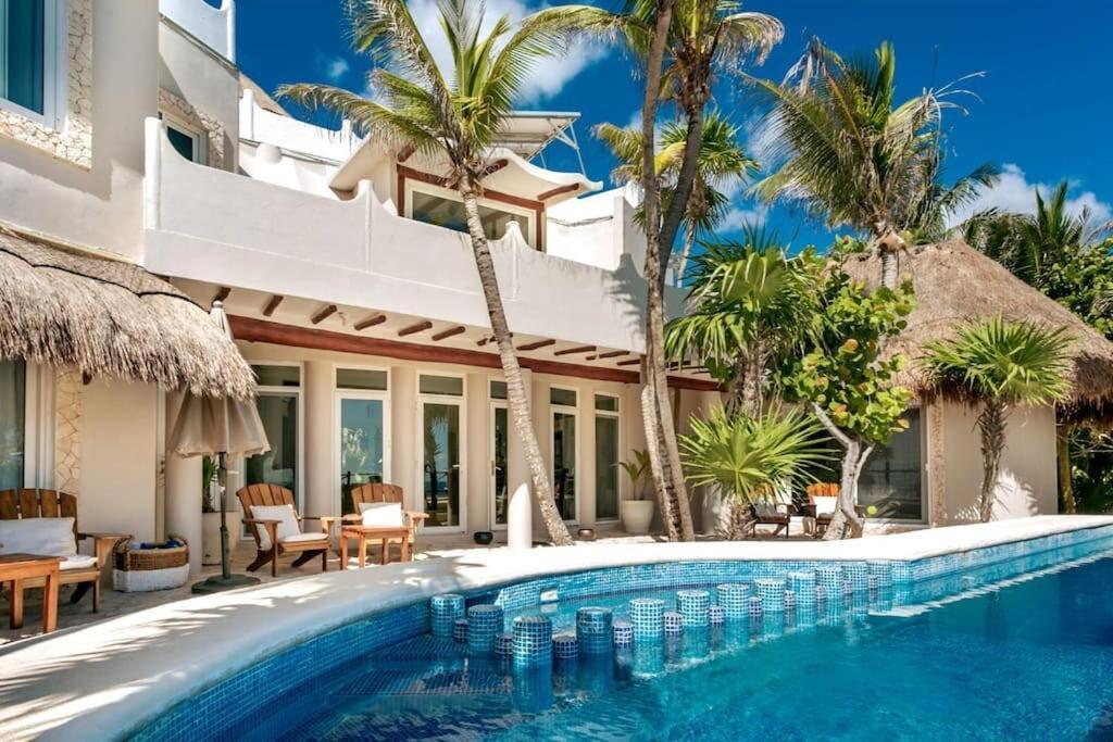 Luxury 5-Br Beachfront Home In Tulum Casa Sofia Gato 外观 照片