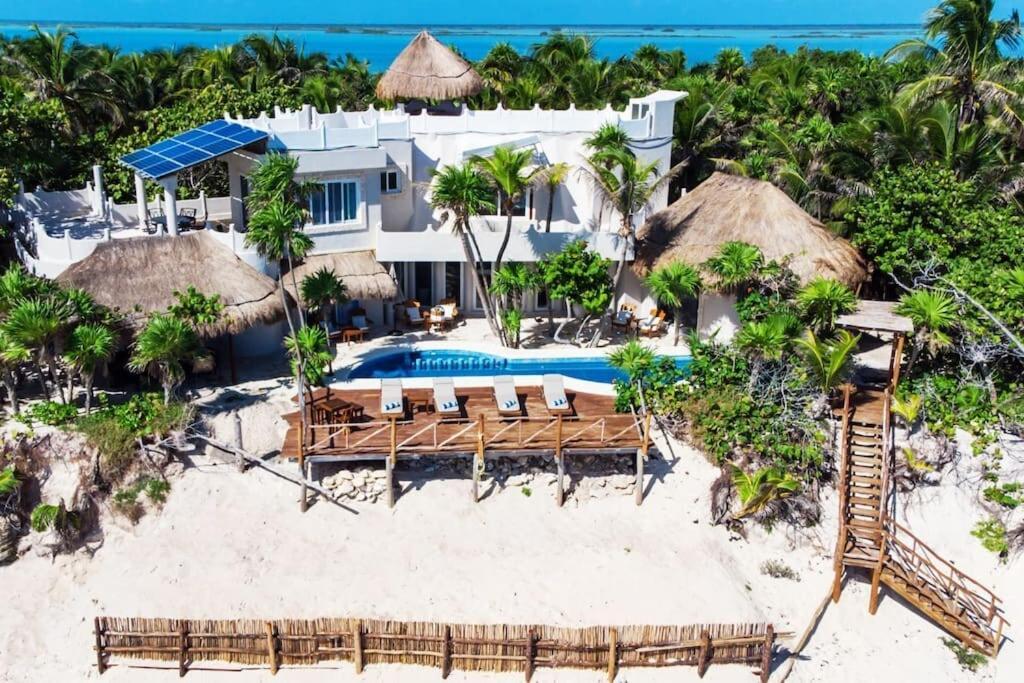 Luxury 5-Br Beachfront Home In Tulum Casa Sofia Gato 外观 照片
