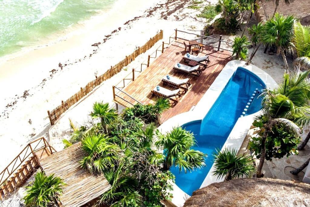 Luxury 5-Br Beachfront Home In Tulum Casa Sofia Gato 外观 照片